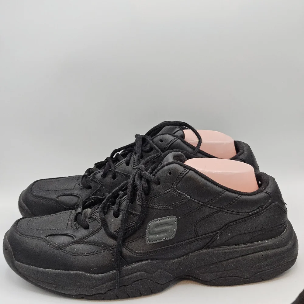 Sketchers  slip resistant  leather work shoes size 11.5 - Picture 7 of 15